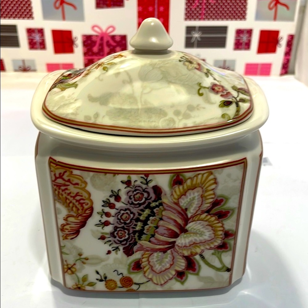 222 Fifth Floral Ceramic Food Storage Jar - Multicolor